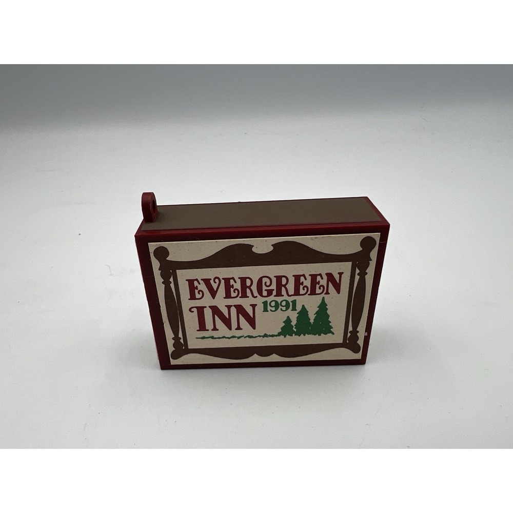 Vintage 1991 Hallmark Christmas Ornament Matchbox Memories Evergreen‎ Inn